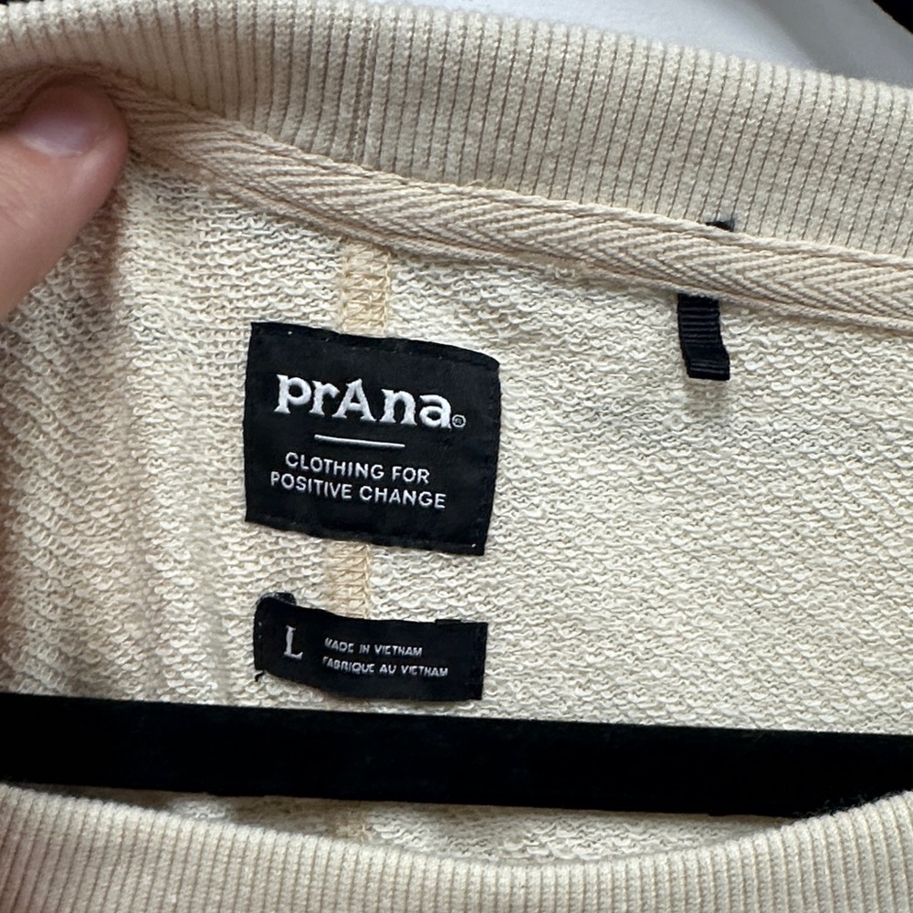 Prana Multicolor Striped Sweatshirt L - Picture 2 of 6